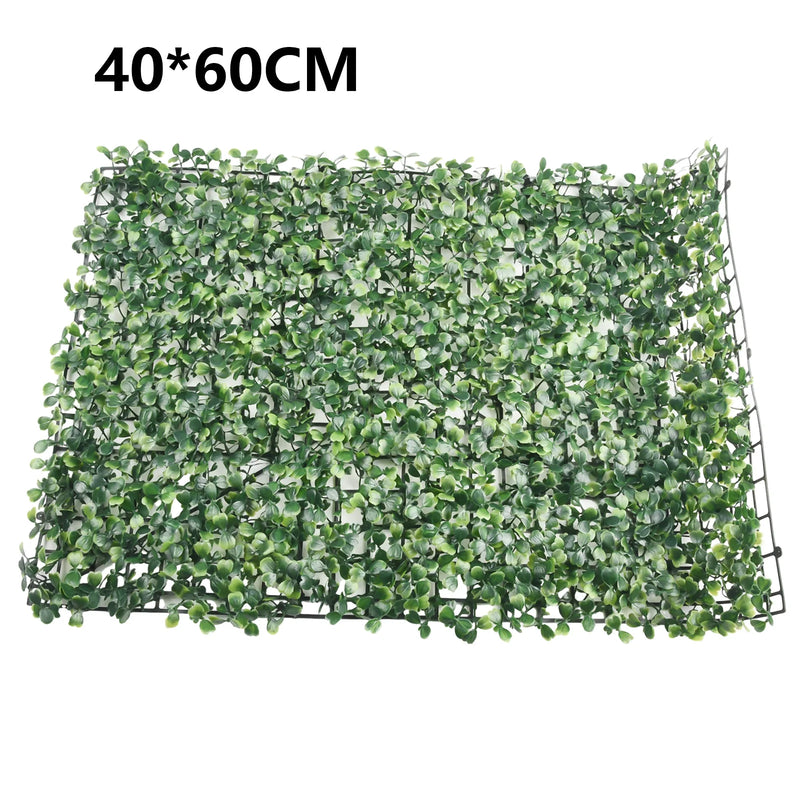 Artificial Plant Walls Foliage Hedge Grass Mat Greenery Panels Fence 40x60cm Landscape Simulation Lawn Green Plants