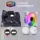 Aigo AR12PRO white Computer Case fan ventoinha PC 120mm rgb fan 4pin PWM Cooling fan 3pin5v Unlimited space argb 12cm ventilador