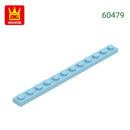 Wange 52Pcs/Lot 60479 1x12 Plate Building Blocks MOC Accessories Compatible with Construction Bricks Children Educational Toys