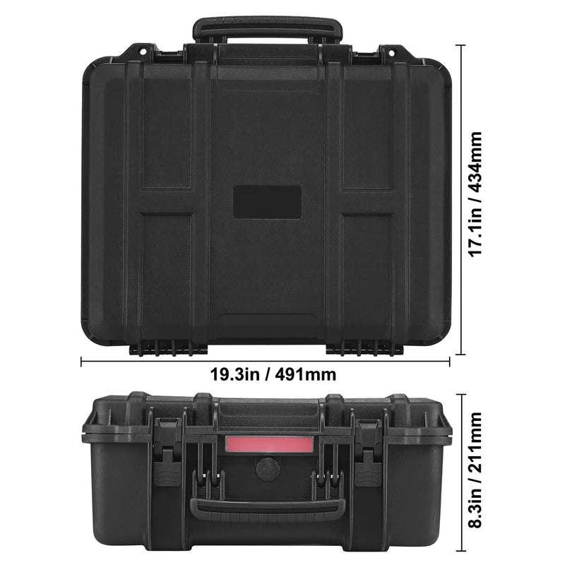 SucceBuy Hard Pistol Cases with Pre-cut PU Foam Lining Waterproof Dustproof Hard Gun Case for 1/2/5/6Pistol Lockable Pistol Case