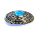 Fashion Men 4cm Width Belt Buckles Hot Selling Turquoise Beautiful Metal Belt Buckles for Men Women Cowboy DIY Accessories 2020