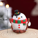 2025 Christmas Cake Decoration Lying Santa Claus Letters Merrychristmas Cake Toppers Christmas Tree Mini Santa Cupcake Toppers