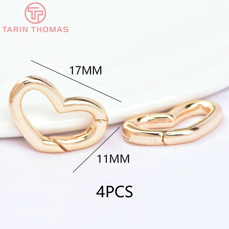 (3310) 15.6x9.6MM Hole 2MM 24K Gold Color Brass Lobster Clasps for Charms Pendants High Quality DIY Jewelry Making Findings