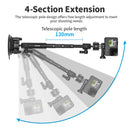 Ulanzi Go-Quick II Action Camera Smartphone Suction Cup Mount 1/4'' Screw 360° Ballhead For GoPro for Insta360 Phone Car Holder