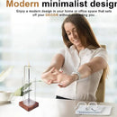 Modern Incense Burner With Glass Ash Catcher, Anti-ash Flying Incense Sticks Holder Wood Base For Home Decor Yoga Meditation