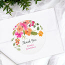 Customized wedding thank-you circular stickers, suitable for occasions such as weddings, birthdays, baptisms, and anniversaries.