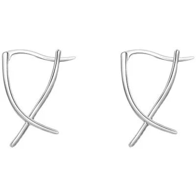 REETI 925 Sterling Silver Earrings Geometry Earrings For Women Gift Earings Fashion Jewelry Korean Earrings