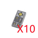 MOC City Building Blocks Character Accessories Mini Brick Audio Computer Brick Control Center Radar Keyboard Pattern Toy K037