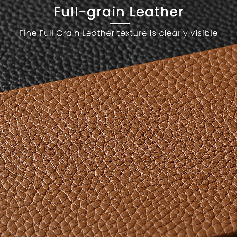 Genuine Cowhide Leather Case for Google Pixel 8 7 Pro 8Pro 5G Luxury Litchi Grain Half-Inclusive Protection Back Cover
