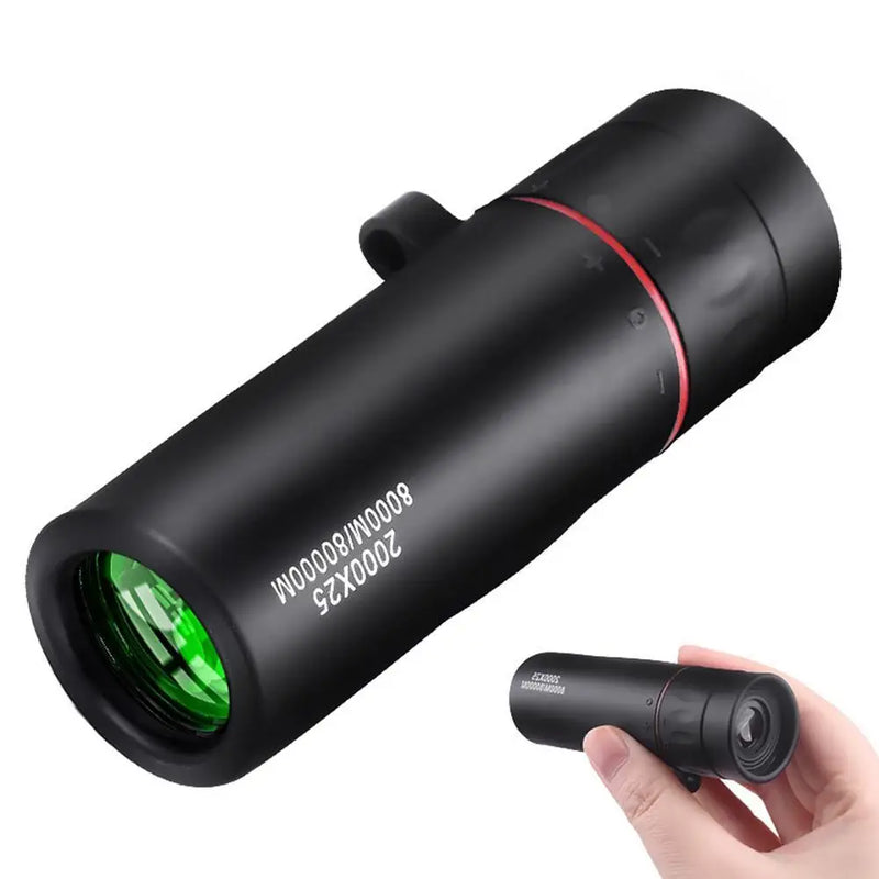 2000x25 HD Monocular Telescope with Smartphone Adapter for Bird Watching Hunting Hiking Camping Wildlife