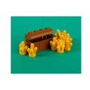 MOC Building Blocks Figures Accessories Cash Dollar Coin Bag Model Gold Silver Bar Colored Diamond Treasure Box Series Coffer