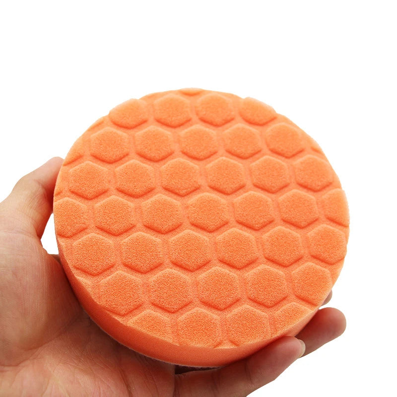 5 Pack 3/4/5/6/7 Inch Compound Buffing Polishing Pads Cutting Sponge Pads Kit for Car Buffer Polisher Compounding and Waxing