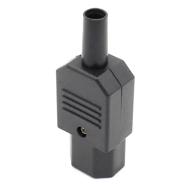 10pcs New Wholesale Price 10A 250V Black IEC C13 female Plug Rewirable Power Connector 3 pin AC Socket