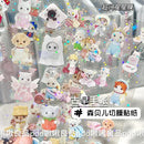 Sylvanian Families Easter Bunny Reindeer Panda Animal Stickers Gift Children's DIY toy stickers Pack Waterproof