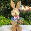 1PC 8-25cm Mini Straw Rabbit Easter Cute Ornaments Exquisite Hand Gifts Small Prizes Birthday Gifts Easter Decorations