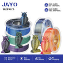 JAYO  pla plus SILK Three Colors Silk Rainbow 3D Printer Filament 1.75mm 100% No Bubble FDM 3D Printer Materials for 3D Printer