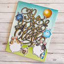 Birthday Cake Cute Frog Fox Animals Cutting Dies and Clear Stamps Bottle Thank You Words Dies For DIY Scrarpbooking Paper Craft