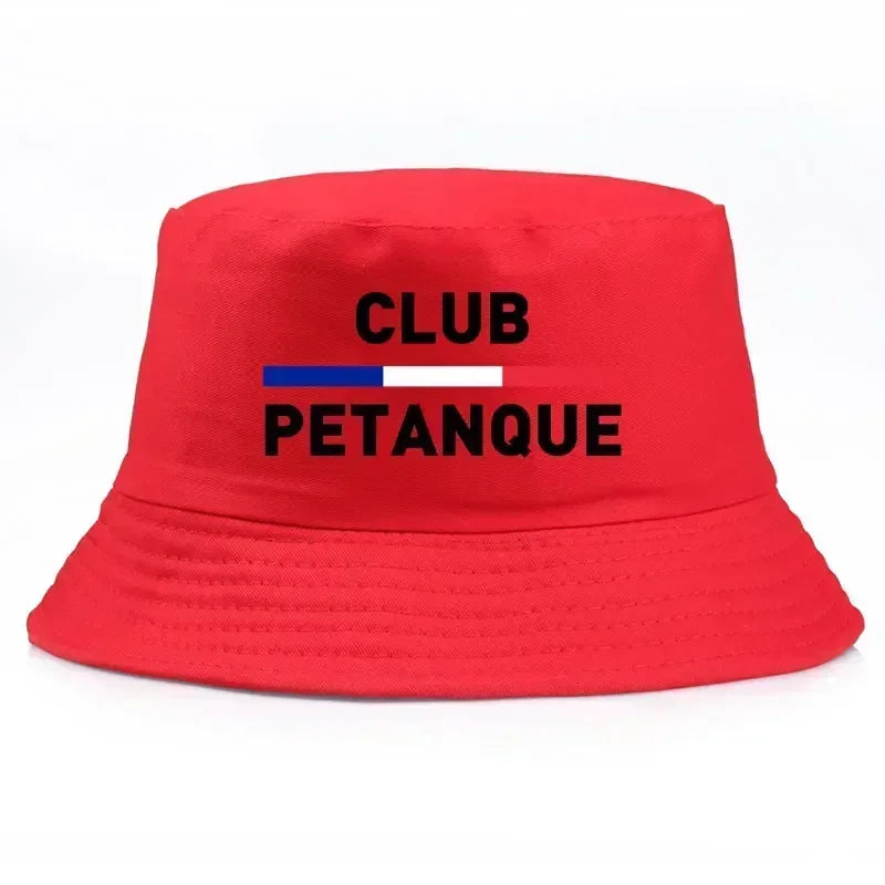 Fashion French Petanque Club Bucket Hat Unisex Adult Outdoor Sport Activities Panama Hat Man Woman Reversible Fisherman Cap Bob