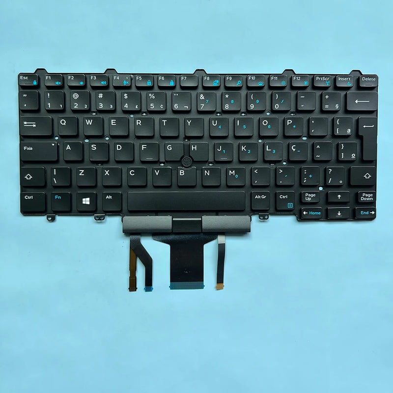 E5470 Brazil Teclado For Dell Latitude E5450 E5470 E7450 E7470 E5480 E5490 7480 7490 5480 5488 Laptop Keyboard Backlit BR Com