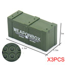 Military MOC Building Block Figure Accessory Weapon Box Kit Bullet Camouflage Mortar Toy Christmas Halloween Gift