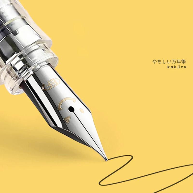 PILOT KaKuno Smile Face Fountain Pen FKA-1SR Replaceable Ink Bag Writing Smooth Stationery School Supplies Office Gift Box