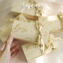 10/30/50Pc Small Gift Packaging Boxes With Ribbon Wedding Gifts For Guests Candy Box Baby Shower Birthday Christmas Party Decor