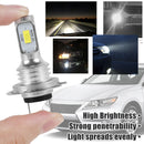 2pcs H7 LED Headlight Bulbs 360 Degree Beam Angle Car LED Fog Light Bulb 6000K Super Bright Car Headlight Bulbs Lampada DC12-24V