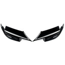 Pair Glossy Black Front Bumper Lip Corner Splitter For BMW F10 M5 Only 2010-2016