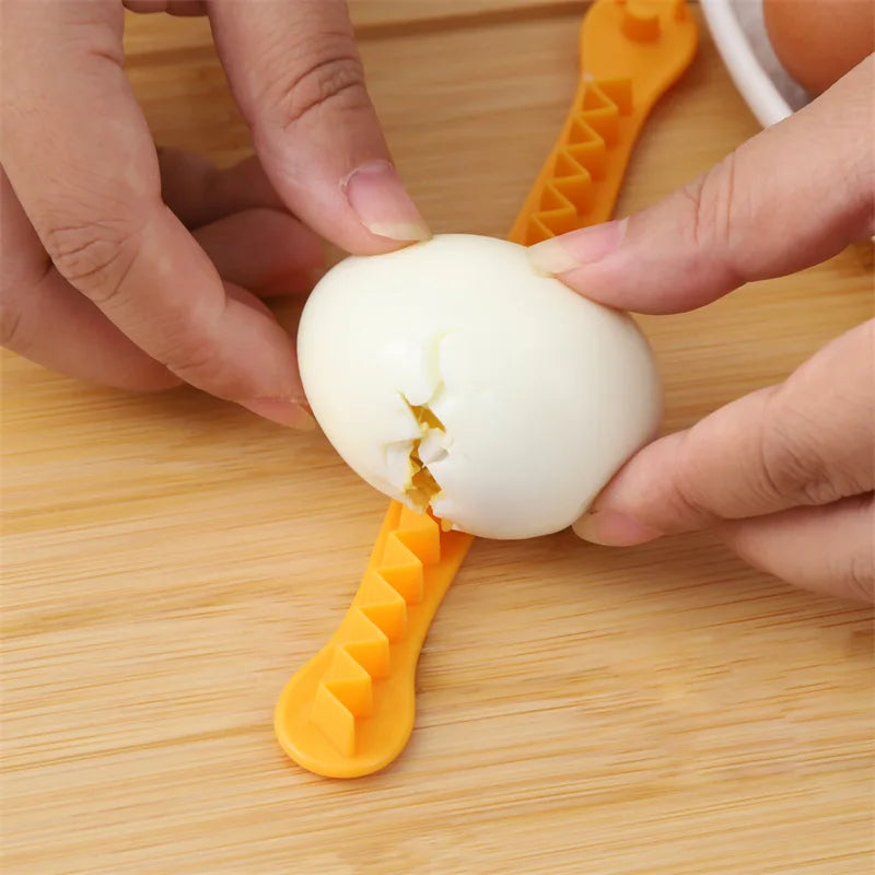 2 Pcs Fancy Cut Eggs Cooked Eggs Cutter Household Boiled Eggs Creative Tools Bento Cut Flower Shaper Kitchen Accessories