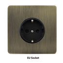 86 Type Green Bronze Stainless Steel Panel Wall Light 1-3 Gang 2 Way Toggle Switch