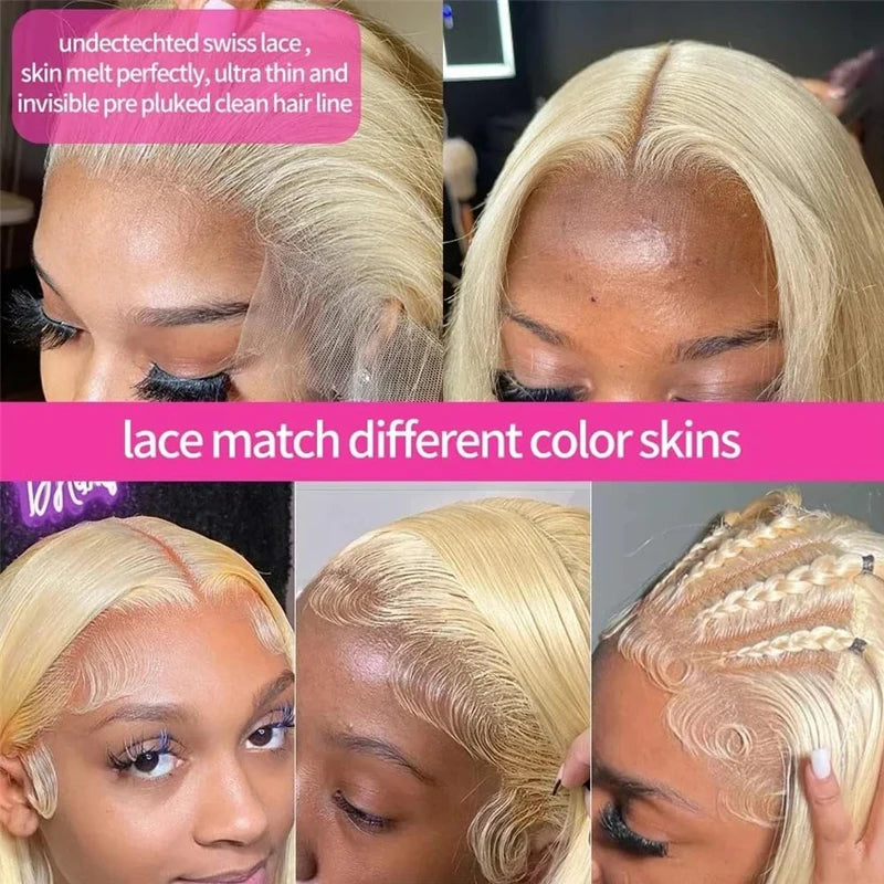HD Lace Frontal Honey Blonde Wig Human Hair 13x6 28 Inch Blonde Lace Front Wigs Human Hair Pre Plucked 210% Density Body Wave