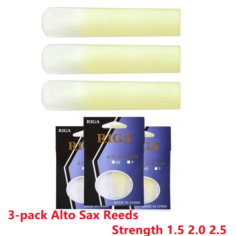 3pcs Alto Sax Reeds Resin Reed Strength 1.5 2.0 2.5 Musical Instruments Saxophone Accessories Replacement Reeds