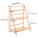 3 Tier Bamboo Flower Plant Pot Shelf Stand Display Ladder Garden Rack Holder Storage Indoor Outdoor