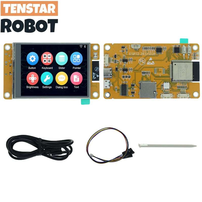 TENSTAR ROBOT ESP32 LVGL WIFI&Bluetooth Development Board 2.8 Inch 240*320 Smart Display Screen TFT Module With Touch