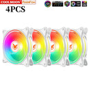 COOLMOON Computer Case 120mm Fan 5V 3 Pin ARGB Cooling Ventilado 12V 4 Pin PWM Computer Chassis Fans Ventilador 12cm Aura Sync