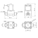 Normally Open Electric Solenoid Valve Magnetic 1/4 " DC 12V 24V 110V 220V Water Inlet Flow Switch Magnetic Controller Dispenser