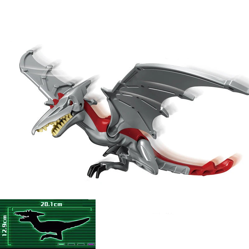 Jurassic Dinosaur Park Dinos World Building Blocks Animals Tyrannosaurus Rex Indominus I-Rex Blue Figures Triceratops Toys