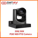 SMTAV New AI Tracking Camera POE NDI SDI PTZ Camera 30x + 8x Zoom Live Streaming Camera NDI HX 4.5 for Church Business Meeting