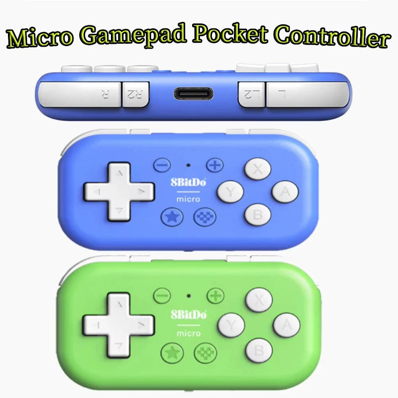 2025 8Bitdo Micro Gamepad Pocket Controller Designed for 2D Games Bluetooth-compatible Mini Game Console for Switch/Raspberry Pi