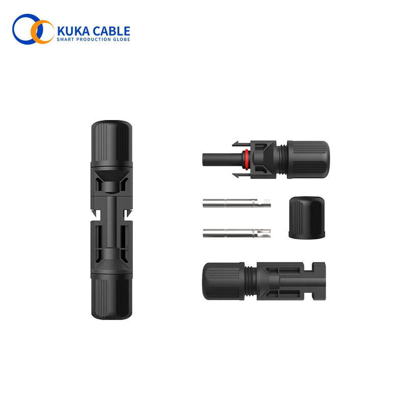 5/10/20 Pairs Of Solar Photovoltaic Cable Connectors For Connecting Solar Adapter Mc4 Connectors With Double Sealing Rings