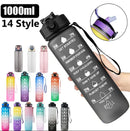Water Bottle Motivational Sport Water Bottle Leakproof Drinking Bottles Outdoor Travel Gym Fitness Jugs For Kitchen