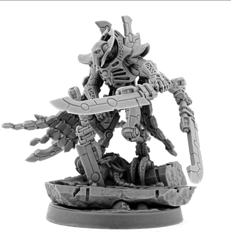 NECROCYBORG GENERAL GRIVUS, Space Warrior, Wargame Miniatures, Figure, Terrain and Bases, RPJ, TRPJ, Pathfinder, Infinity, Gamem