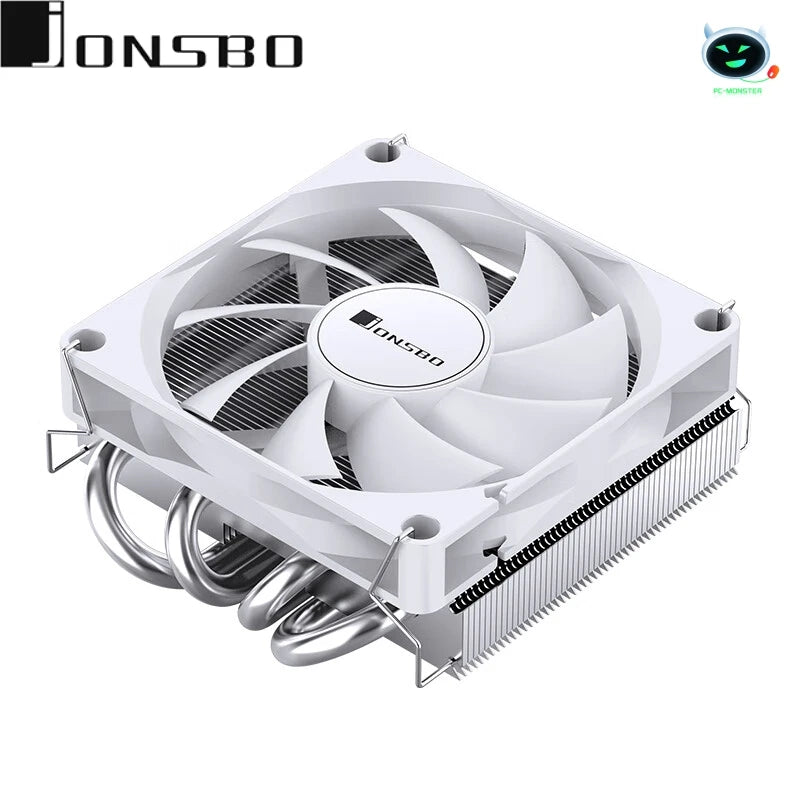 JONSBO HP400S Pressure Profile CPU Cooler 쿨러 4 Heat Pipes Air Cooling Radiator Quiet 90mm 4Pin PWM Fan ITX Small Case Itx Cooler