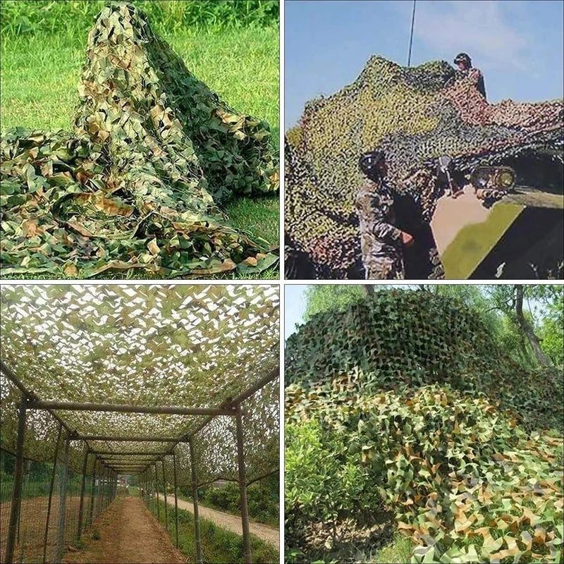 Military reinforced white camouflage net hunting pavilion shading net garden decoration net green jungle desert camouflage