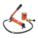 10/20T Hydraulic Ram Cylinder Jack Low Profile Porta Power Ram Single-Acting Mini Jack Ram with CP-180 Hydraulic Hand Pump