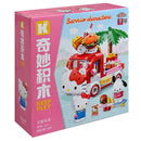 Sanrio Anime Figure Hello Kitty Assembled Building Block Kids Puzzle Toy Decorative Ornament Cartoon Doll Journey Food Car Model