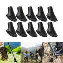 10Pcs Trekking Pole Tips Replacement Rubber Feet Nordic Walking Stick Pads Rubber Buffers Trekking Poles Protectors for Climbing