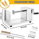 Tornado Potato Spiral Cutter,Manual Stainless Steel Twisted Potato Curly Fry Cutter for Potatoes Carrots Cucumbers