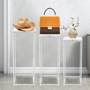 3Pcs Metal Geometric Flower Pot Rack Holder Plant Display Stand Home Decor Column Flower Stand For Wedding Party Centerpiece