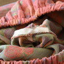 2025 New Women's Spring and Autumn Pajama Set 100% Pure Cotton Retro Chinese Style Long Sleeve Two Piece Set Large Home Fury